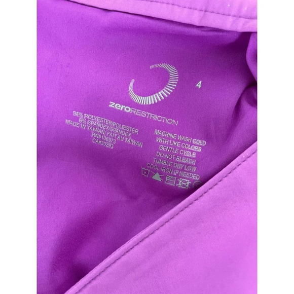 ZERORESTRICTION Womens Workout Training Tennis Palmer Skirt Skort Purple Sz 4 - Picture 9 of 10